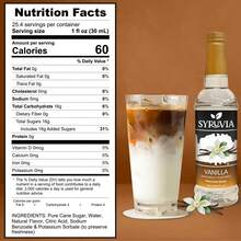 Vanilla Syrup For Coffee By Syruvia 25.4 Fl Oz Barista Style Coffee Syrup Vanilla Flavor - 25.4 Fl Oz - View 3