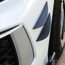 Universal Car Front Bumper Lip Trim - Diffuser Splitter Fin Air Blade Side Skirt Chin Spoiler Body Kit - A - View 1