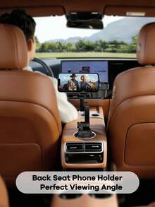 REMAX 三合一杯架扩展器，带360°可调节手机支架，通用快装车载配件，适用于2.5英寸至3.7英寸杯架，旅行必备车载用品，车载收纳神器 - CP2007-S5 - 查看 3