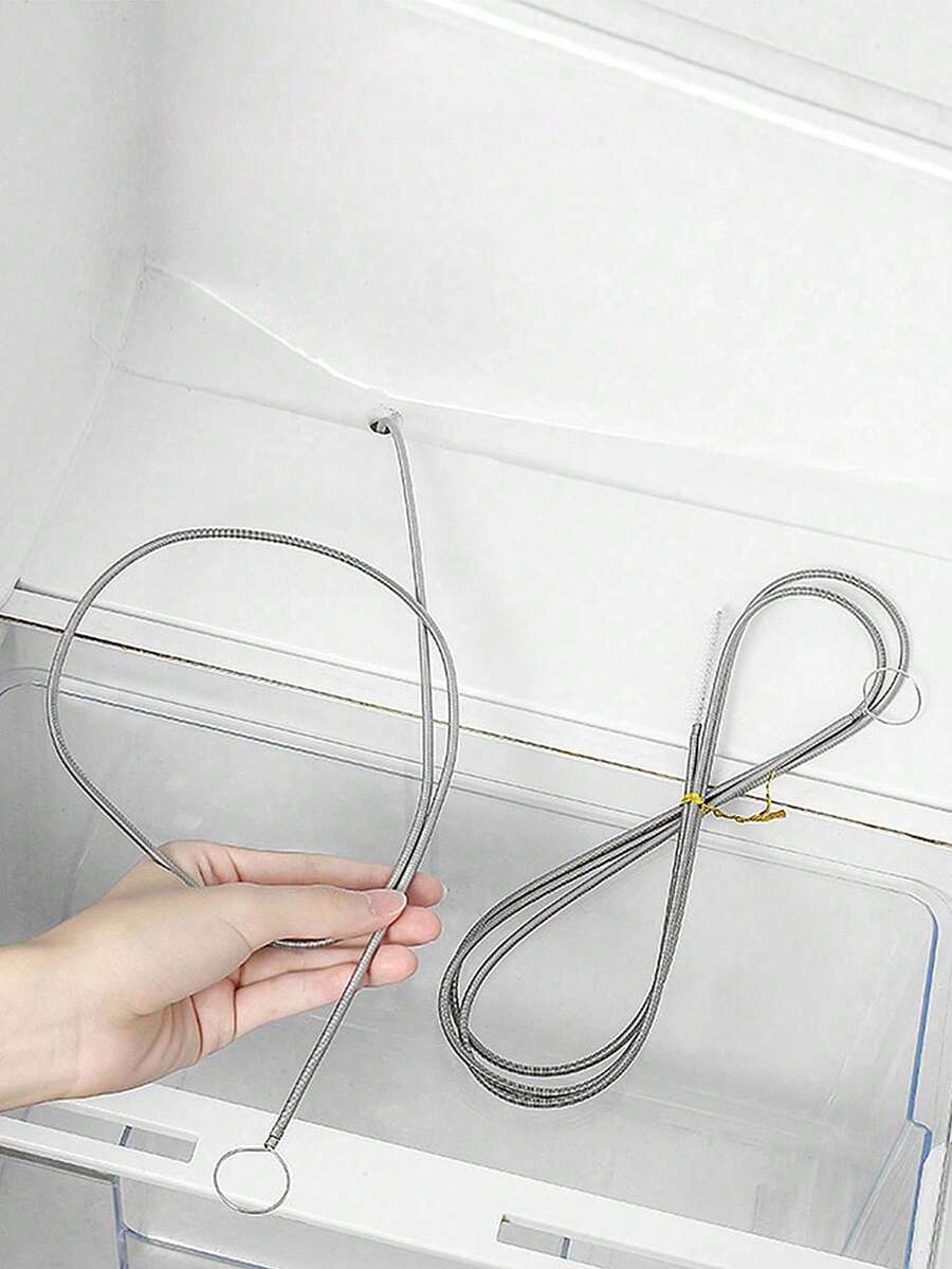 1/2/3/4/5件組排水管疏通工具,排水管清潔毛髮疏通器,適用於淋浴間水槽、排水管毛髮清除器、管路疏通、排水清潔棒、蛇形排水管清潔器、毛髮疏通工具、廚房水槽(130cm/200cm 隨機) - 彩色 - 查看 1