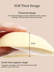 Conjunto de 2 unidades de protetores de mamilo triangulares autoadesivos e reutilizáveis de dupla face para sutiã feminino, ideais para levantar os mamilos e outros usos esportivos, roupas de banho e muito mais. - Multicolorido - Ver 5