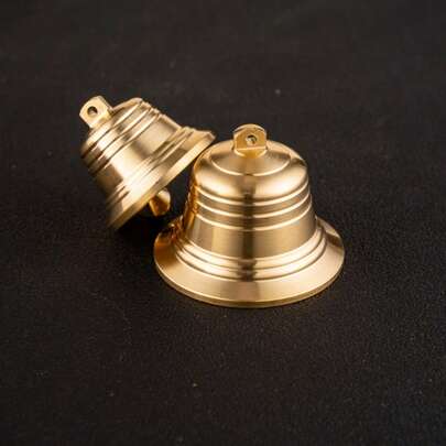 1pc Copper Feng Shui Bell, Auspicious Bell, Meaning Wealth, Safety, Good Luck, Decor, Buddhist Item