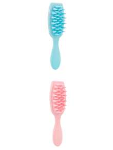 Silicone Scalp Massage Hair Brush, Long Handle Hair Cleaning Brush, Promotes Hair Growth And Removes Dandruff, Home Shampoo Brush, Long Handle Shampoo Comb, Personal Care Scalp Massage Brush, Shampoo Brush Bath Brush