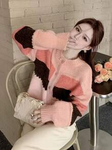 Women Lightweight Cardigans - Pink - View 7