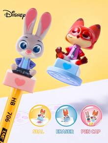 Disney Zootopia Erasers, & Clean, Student Stationery Supplies - Multicolor - View 2