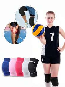 1 Pair Sports Knee Pads-BreathableFoam Padded Knee Sleeves For Running.Basketball,Footbal, Dance & Fitness.Adjustable S/M/L Sizes, Unisex JointSupport For Men & Women - Multicolor - View 1