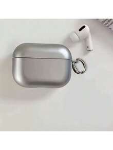 Silver Plated Heart Shaped Earphone Case, Compatible With Apple 1/2/3/Pro