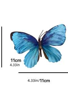 2个/1双 节日风仙女蝴蝶花鞋扣，蝴蝶兰花鞋花，凉鞋配件，女士沙滩鞋扣