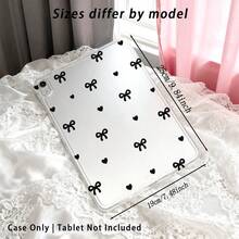 1pc High Transparent Anti-Drop TPU Tablet Case, High-Definition Bowknot UV Printing, Compatible With IPAD 11 2025, MINI6/7, AIR1/2, Air4/AIR5/Air6/AIR7, 9.7-Inch IPad 2019/2020/2021, 10.2-Inch IPad 10/11, AIR11 (2024/2025), PRO11 (2024), PRO11 (2018-2022), PRO12.9/AIR13 - Multicolor - View 3
