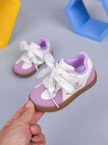 Zapatillas deportivas de estilo ballet para niñas pequeñas, Colección Primavera/Otoño 2026 - Morado - Ver 6