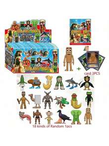 3 Style 1/20PCS Tung Tung Tung Sahur Figure Package PVC Anime Toy Tralalero Tralala Figure Toy Tung Tung Tung Sahur Toy Tralalero Tralala Shark Figurine DIY Crafts And Party Holiday Small & Prank Gifts Meme Cartoon Cute Key Ring Funny Meme Bag Pendant Gift - Multicolor - View 16