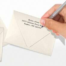 4Bar A1 Contour Flap Invitation Envelopes | 3 5/8\ X 5 1/8\ | Quartz Metallic | 80lb. Text | 50 Qty - 石英金屬 - 查看 7