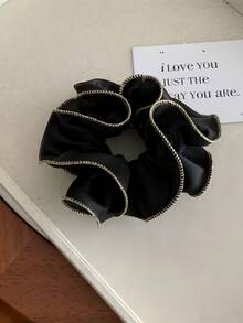 1pc Minimalist Fashion Versatile Gold Wire Scrunchie, High-Quality Hair Tie For Ponytail, Bun, Updo - Multicolor - View 6