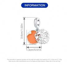 Cute Panda Animal 925 Sterling Silver Charms For Bracelets And Necklace Dangle Pendants Butterfly Elephant Dog Bead Jewelry Present For Women Family Friends - 橙銀獅子吊墜 - 查看 7