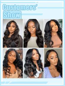 4x4 Transparent Lace Front Wig 200% Density Body Wave Human Hair Wigs Bleached Knots Easy Wear Glueless Lace Body Wave Human Hair Wig Design For Women Daily Wear 200 Density Body Wave Brazilian Virgin Human Hair Wig - Natural Black - View 7