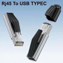 1000Mbps RJ45 以太网适配器，1Gbps 千兆 USB 3.0 Type-C 接口，适用于台式机、笔记本电脑、平板电脑、手机，兼容 Windows、Linux、MacOS、iOS 和 Android 系统。 - 黑色 - 查看 9