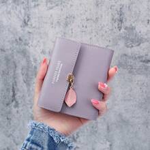 7件套女士时尚百搭休闲纯色PU皮钱包，心形水钻项链手链耳环戒指套装，情人节/派对/斋月/母亲节必备，送给女友/妈妈的完美礼物