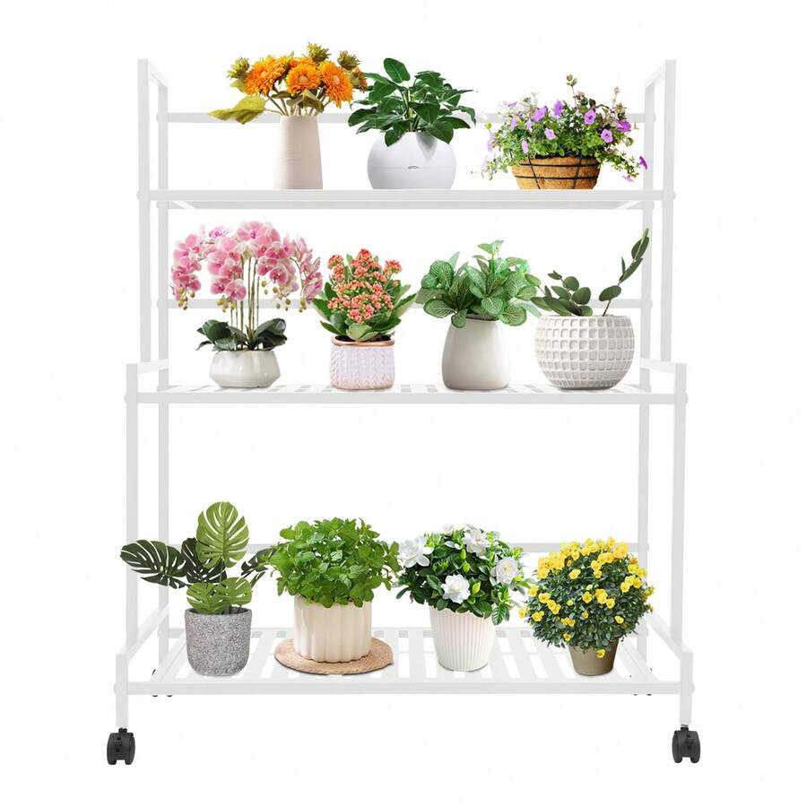 YUNRUX Plant Cages & Supports - White - View 1