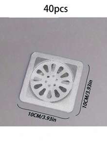 100/50/40/1pc Disposable Drain Clog Remover (Recommended To Replace Every 2-3 Days), (Watch Video Before Use) Disposable Shower And Bathtub Hair Catcher, Easy To Install Drain Filter Sticker, Kitchen, Sink And Laundry Room Disposable Drain Cover, Effective Hair And Pest Blocking Sticker, Valentine''s Day - Multicolor - View 17