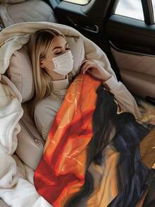 Stranger Merch Things Throw Blanket Warm Blankets Breathable Air Conditioner Blanket For Car Classic Outdoor Blankets For Picnic For All Season - màu đen - Xem 5