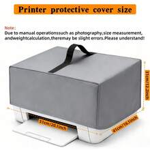 Printer Cover, Heavy-Duty 300D Oxford Cloth Printer Cover, Waterproof, Dustproof, UV-Resistant, Reinforced Top Handle Design And Foldable Storage. Suitable For EcoTank ET-2800/ET-2850/ET-2400, Pixma MG3620, TR8620a, TR4720 And Most Other Printer Models.,Women's Day,Travel Essentials,Wedding Favours,Y2k,Bedroom,Car Accessories Women,Kitchen Deccor,Kitchen Decor,Household Items - Black - View 14