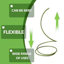 3米/9.84英尺PVC铝塑管可弯曲花杆底座，婚礼装饰派对道路花杆，生日派对背景支架 - 綠色 - 查看 3