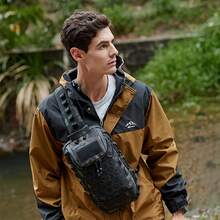 Tactical Chest Bag, Men's Outdoor Waterproof Shoulder Bag, Small Backpack, Large Capacity Hiking Messenger Bag, Hiking Bag - Multicolor - View 2