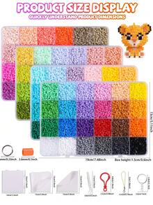 完整DIY串珠工艺套装，3D拼图融合串珠手工工艺套装