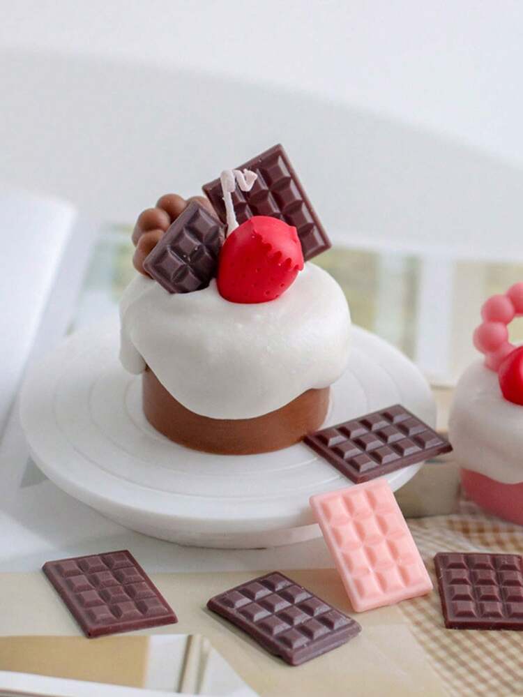 1pc Silicone Chocolate Mold, Non-Stick Square Grid Baking Tray, Suitable For DIY Chocolate, Waffle, Fondant Cake Decoration - Kitchen & Candy Making Tool - Multicolor - View 3