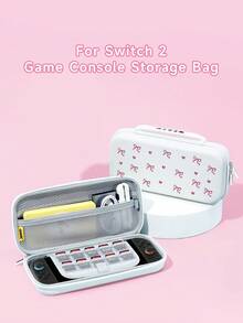 1个粉色蝴蝶结爱心设计保护套/收纳包/底座，适用于Switch2 (2025)/Switch/Switch OLED/Switch Lite，兼容Switch2/Switch OLED/NS/Lite，左右Joy-Con手柄保护套可拆卸，Switch玩家的最佳礼物 - 彩色 - 查看 12
