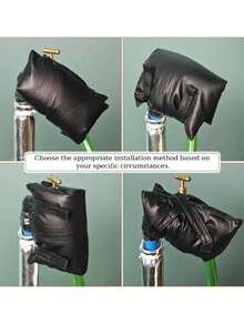 غطاء حماية من التجمد لحنفية المياه، حارس التجمد للحنفية الخارجية، غطاء عزل الحنفية في الشتاء، سهل الإزالة للعزل الشتوي، مناسب للمناسبات الأخرى أيضًا - متعدد الألوان - مشاهدة 3