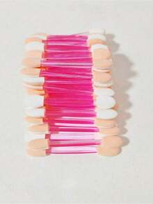 100/50pcs Nail Sponge Stick Double-Sided Sponge Brush Ombre Nail Art Brush, Disposable Double-Ended Eyeshadow Brush, Makeup Tools, Nail Art Tools, With Storage Box - Multicolor - View 7