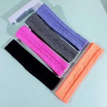 Workout Headbands Non Slip Headband Sport Headbands Sweatbands Elastic Sport Hair Bands For Sports Travel Indoor Fitness Gym - Mix2 - 查看 6