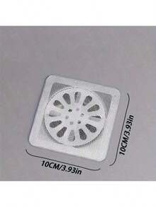 10/50pcs Disposable Drain Sticker, Self-Adhesive Anti-Insect Hair Filter Net For Bathroom, Sewer Filter For Kitchen, Household Helper