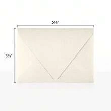 4Bar A1 Contour Flap Invitation Envelopes | 3 5/8\ X 5 1/8\ | Quartz Metallic | 80lb. Text | 50 Qty - 石英金屬 - 查看 4