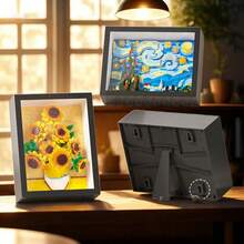 600+Pcs Exquisite Frame Painting Building Blocks Toy, 3D Puzzle Legendary Paintings, Excellent Wall Decor, Brilliant Starry Sky Building Blocks Toy, Masterpiece Painting 4-In-1 Collector's Item