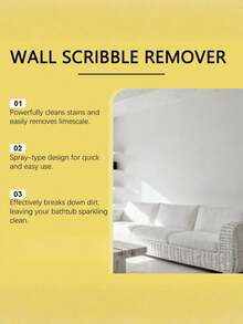 Wall Graffiti Cleaning Spray, Household Wall Stain Remover, Pencil & Crayon Instant Cleaning Spray - Multicolor - View 5