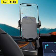 TAFDIUR 360°可调节三点式稳定固定夹中心展示支架，适用于厚度不超过1.06英寸的手机，可垂直或水平放置。 - 車載螢幕支架 - 查看 5