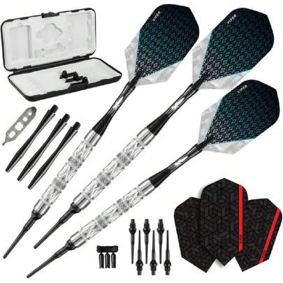 Diamond 90% tungsteno Dardos de Punta Suave con Almacenamiento/Estuche de Viaje,38953784