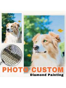 [5D Diamond Painting]Custom Diamond Art Painting Kits For Adults, DIY Personalized Diamond Art Photo Customized Your Own Photos, Painting By Diamond Pictures Kits For Home Decor (For Family),Custom 5D Full Diamond Art Painting Craft - Multicolor - View 3