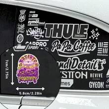 1张/3张散热器正能量乙烯基贴纸 - 色彩鲜艳、可重复使用的亮面贴纸，适用于笔记本电脑、水瓶等 - 非常适合宿舍、学习空间和科技配件，笔记本电脑贴纸 - 彩色 - 查看 8