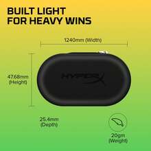 HyperX Cloud Earbuds II - Earphone Gaming Berkabel, Unit Driver 14mm, Mikrofon Terintegrasi, 4 Ukuran Ujung Earphone, Jack 3.5mm, Kotak Penyimpanan Keras, Kompatibel dengan PC, Konsol Game, dan Perangkat Seluler - Merah - View 7