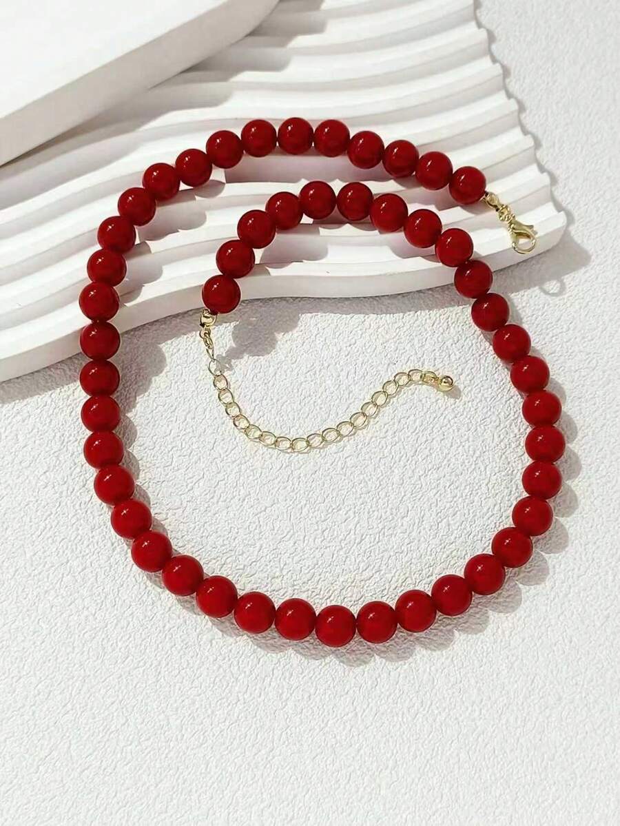 Emerald Green Chic Everyday Versatile Necklace Accessory, Suitable For Women - Emerald - View 1