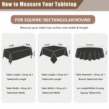 Fitable 6 Pack Ivory Round Table Clothes - 90 Inches In Diameter - Stain Resistant And Washable Tablecloths, Polyester Fabric Table Covers For Wedding, Party, Banquet, Gathering - Ivory90InRound - View 10