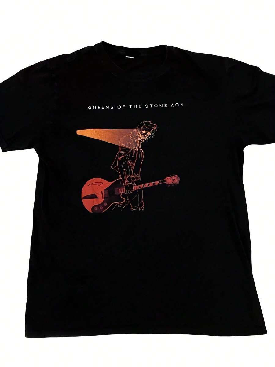 2018 Queens Of The Stone Age Band Graphic T-Shirt Size Large - 款式25 - 查看 1