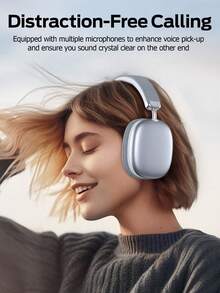 Tagry Auriculares inalámbricos Bluetooth ajustables, adecuados para smartphone/computadora/tableta, color plateado - Plateado - Ver 10