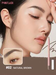 PINKFLASH Eyebrow Pencil - Long-Lasting, Smudge-Proof And Waterproof Formula For Precise Brows And Eyeliner, Beginner-Friendly, Suitable For All Light Skin Tones, Perfect Holiday Gift For Women - #02 - View 1
