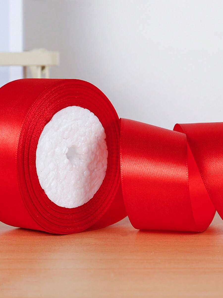 1/5pcs Colorful Gift Wrapping Ribbon, Satin Ribbon, Silk Ribbon, 4CM Wide, For Artificial Rose Flower Making, Gift Packaging