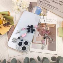 1-4PCS Cute Phone Charms Aesthetic Y2K Cell Phone Charms Strap Strawberry Butterfly Star PhoneCharm Y2K Accessories For Bag Keychain  Camera Pendants Decor - 2 cây cung - Xem 5