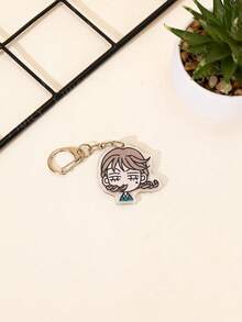 1pc Acrylic Cute Cartoon Nana Character Themed Keychain Pendant, Backpack Decoration, Bag Accessory, Wallet Charm, Gift For Friends - Multicolor - View 12